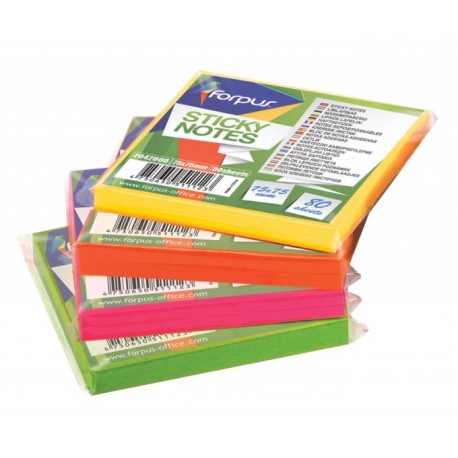 Samoljepivi blok 75 x 75 mm, neon