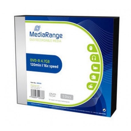 DVD-R Mediarange 4,7GB slim, 5/1