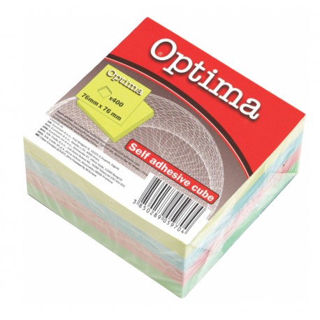 Samoljepiva blok kocka 76 x 76 mm, pastel