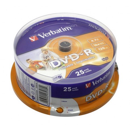DVD-R Verbatim Photo Printable, 25/1