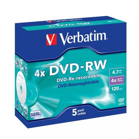 DVD-RW Verbatim 4,7 GB - 5/1