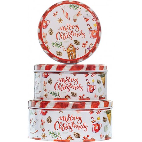 Metalna kutija za kolačiće Xmas