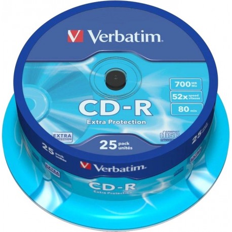 CD-R Verbatim 700 MB, 25/1