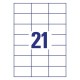Etikete Sorex 70 x 42,3 mm, 100/1
