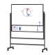 Samostojeća magnetska ploča Topboard 74×120 cm – Crna Sliding