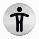 Piktogram: muški WC - Φ 83 mm