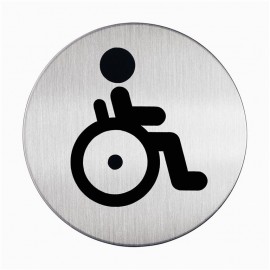 Piktogram: WC invalidi - Φ 83 mm