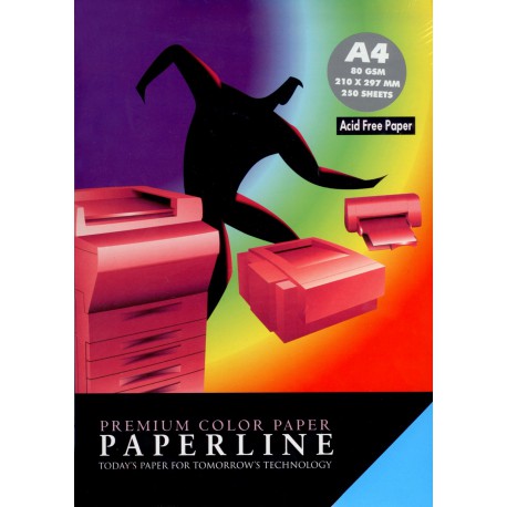 Fotokopirni papir Paperline 80 g/m2 - A4,  neon mix