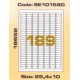 Etikete Utility  25,4 x 10 mm 