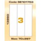 Etikete Utility 70 x 297 mm