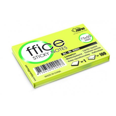 Samoljepivi blok "Eco" 75 x 50 mm