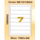 Etikete Utility 190 x 38 mm
