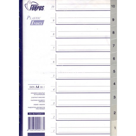 Pregradni registri PP 10-1, sivi