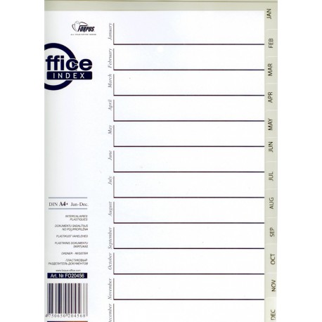 Pregradni registri PP Dec. – Jan.  A4+, sivi