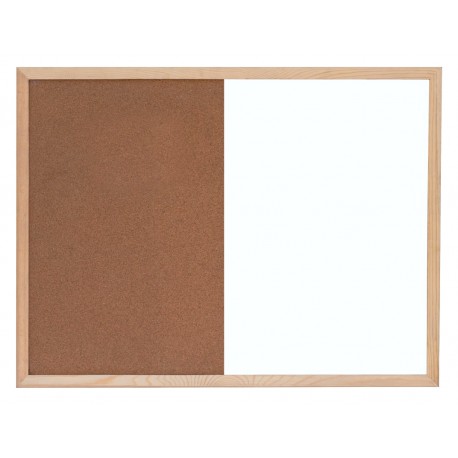 Ploča 60 x 90 cm, kombinirana (pluto + magnet) 