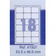 Etikete Forpus 63,5 x 46,6 mm 