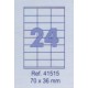 Etikete Forpus 70 x 36 mm