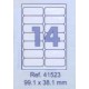 Etikete Forpus 99,1 x 38,1 mm