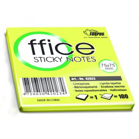 Odlepljiva kocka Forpus »Eco«, 75 x 75 mm