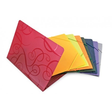 Mapa s preklopima i elastičnom trakom Barocco