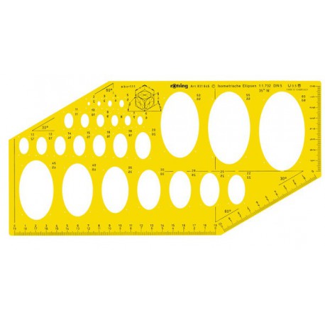 Šablona Rotring – Elipse