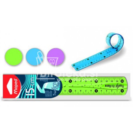Ravnilo Maped Twist'n Flex – 15 cm