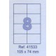 Etikete Forpus 105 x 74 mm