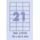 Etikete Forpus 70 x 42,4 mm 
