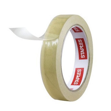 Ljepiva traka Staples 15 mm x 66 m, prozirna