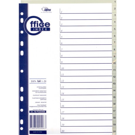 Pregradni registri PP 1-20, sivi