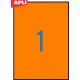Etikete Apli 210 x 297 mm, 20/1