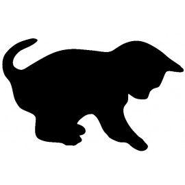Crna ploča za kredu - Mačka
