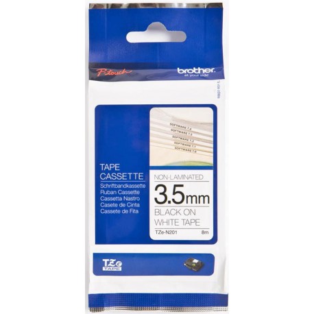 Nelaminirani trak črna na beli 3,5 mm