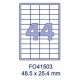 Etikete Forpus 48,5 x 25,4 mm