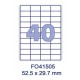 Etikete Forpus 52,5 x 29,7 mm 
