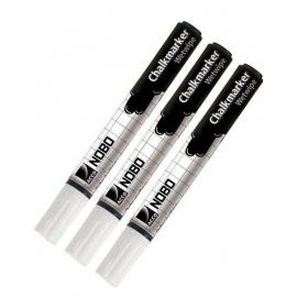 Nobo Kredni markerji, beli, 3 kos