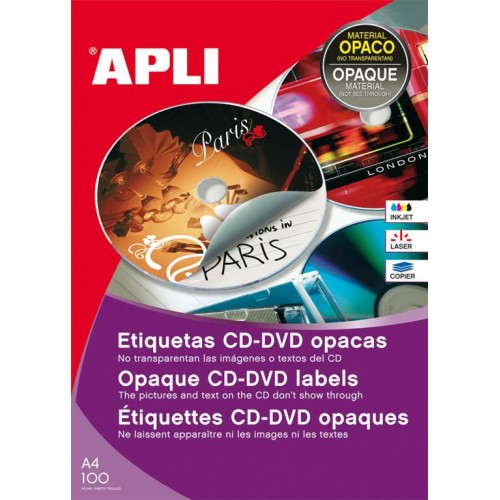 Etikete za CD/DVD, fi 114 mm, 100/1